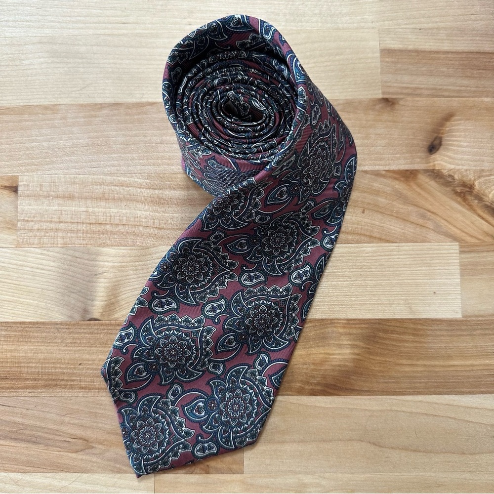 Christian Dior Paisley Silk Tie